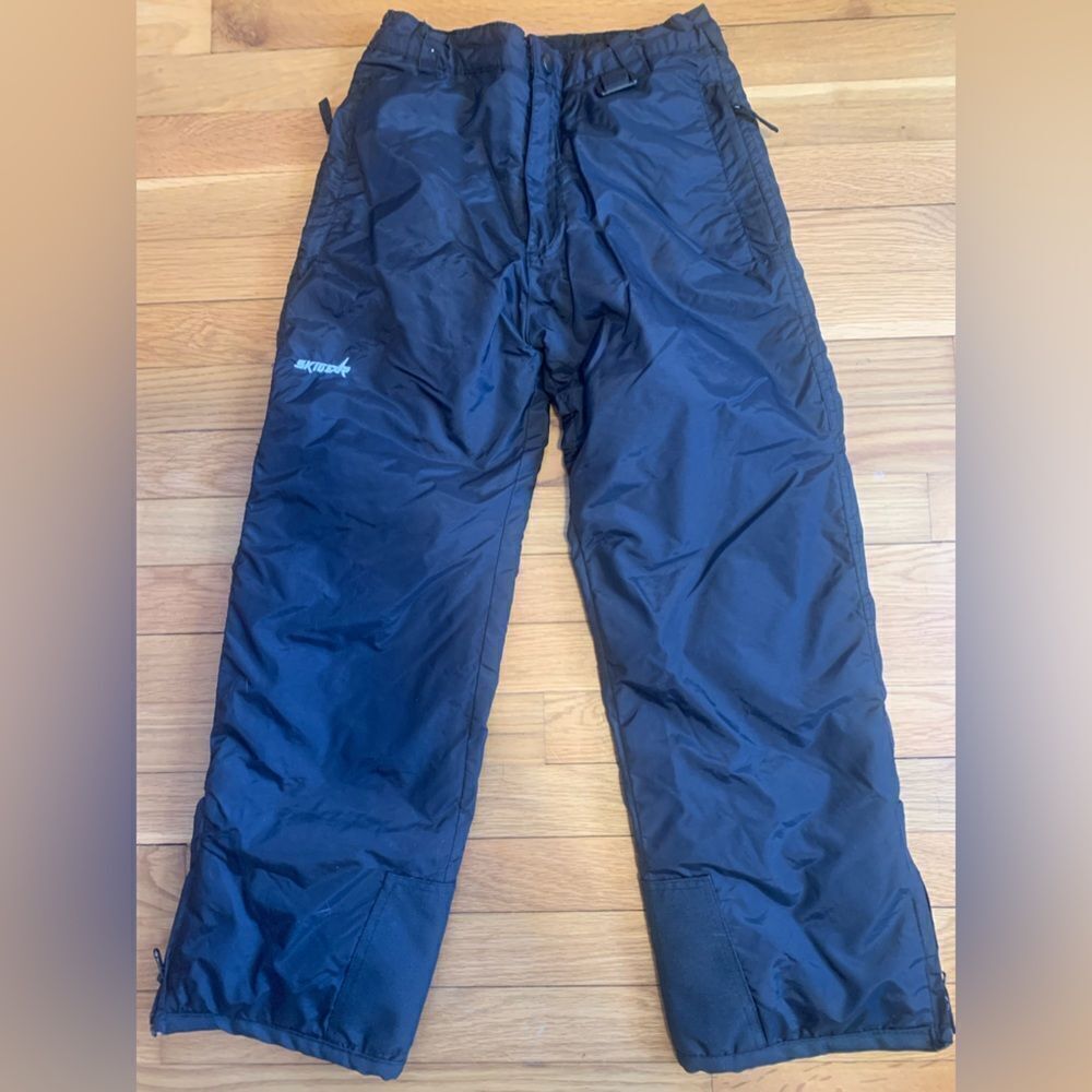 Ski Gear black ski snow pants medium youth